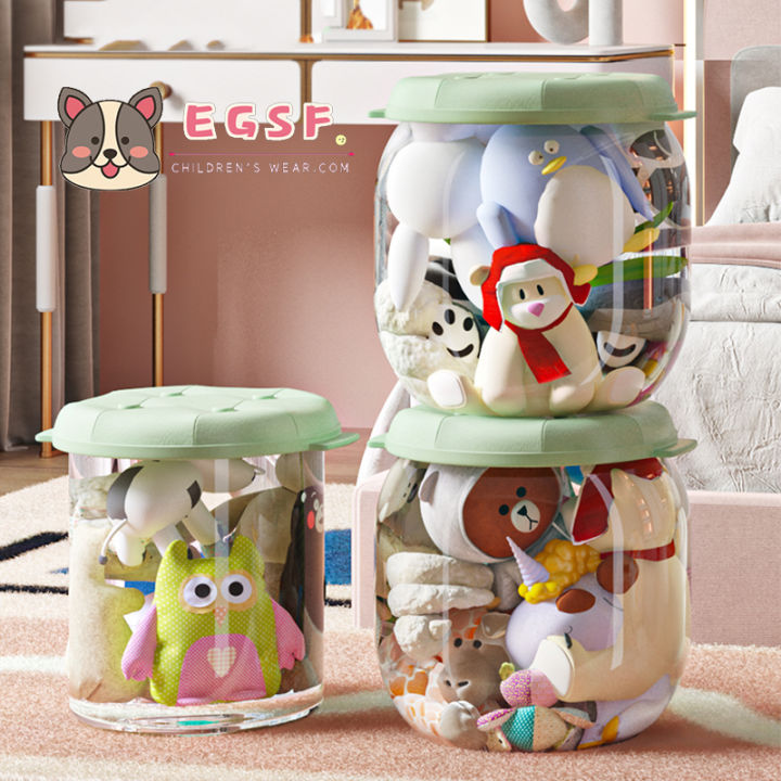 Toy Storage Organizer Stuffed Animal Storage Bucket Plush Toys