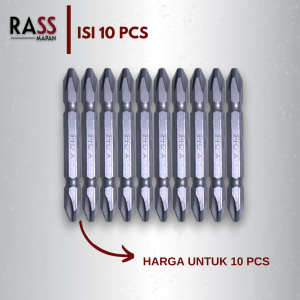 Mata Bor Obeng Screwdriver Bit Set HDT + PH2 65mm