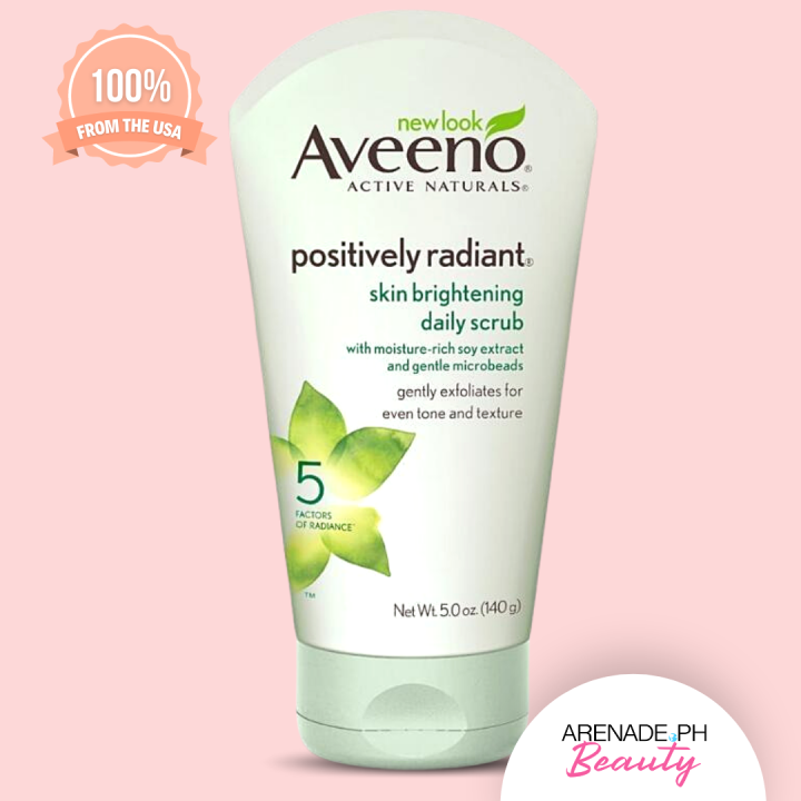 Aveeno Positively Radiant Skin Brightening Daily Scrub (140g) Lazada PH