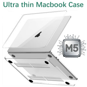Ultra Slim Matte Clear Hard PC Case for MacBook Pro Air 13 14 15 16 inch M5 M4 M3 M2 M1 A3112 A3403 A3241 A3240 A2941 Shockproof Hard PC Protective Shockproof Laptop Cover Casing