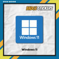 Sticker Logo OS Windows 11 Sticker Badge Laptop (Unofficial). 