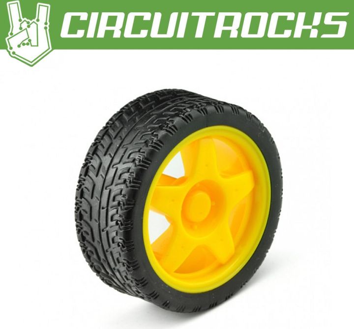 Circuitrocks Rubber Wheel A2WD for Arduino Mobile Robotics 65mm | Lazada PH