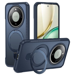 Ultra-Magnetic Stand for Honor X9D X8D X6D X8A X7C X6B X6A X5B Case Shockproof & Slim | [Military Drop Protection] [Compatible with MagSafe] Matte Phone Case with Ring Holder