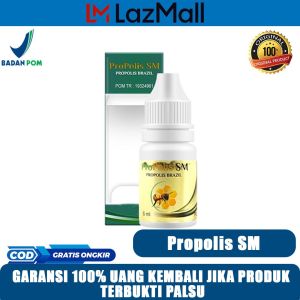Propolis SM Brazil Original 100% Herbal Alami Tidak Ada Efek Samping Obat Tetes Multikhasiat HALAL MUI Sudah BPOM