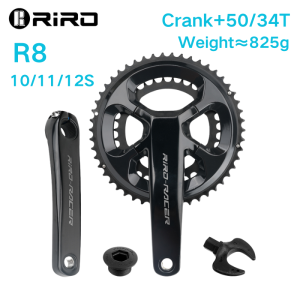 RIRO 706/R8/R9 Road Bike Intergrated Crankset   Bicycle parts 170mm 110BCD 53-39T/50-34T Double   Chainrings Sprockets Hollow Folding Bicycle   Chainwheel