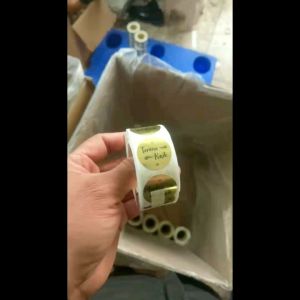 Stiker Terimakasih 50pcs/Pack (Diameter 2.5cm) Motif BL1-GL1