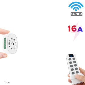 SMATRUL Wireless Switch Light  Mini Electrical RF 433Mhz 10 Key Remote Control Relay Timer Receiver Smart Home