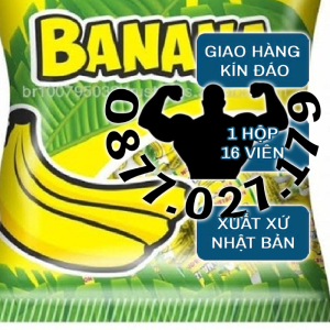 combo 2 hộp= 32 viên kẹo chuối xx Nhật mỗi hộp 16 viên