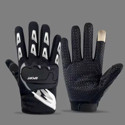 NEENCA Motorcycle Gloves Riding Gloves Anti-Slip and Breathable Full Finger & Half Finger for All Season Outdoor Cycling/Weight Lifting/Gym/Motorcycle/Rowing/Outdoor Sports