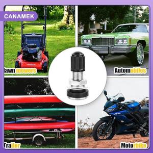 【CANAMEK】 2Pcs Motorcycle Wheel Valve 33mm Motorbike Scooter Bike Quad Tubeless Mountain Tyre Valve Dustcap