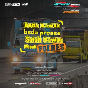 Cutting Sticker Stiker Mobil Variasi Kaca Bodi Samping Kata Kata Truk Canter Pick Up Keren Kata Kata Beda Teman Beda Proses