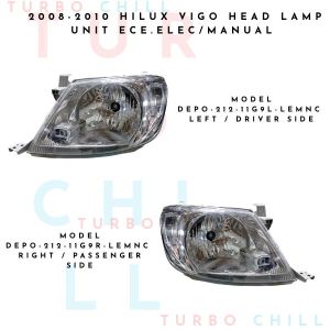 DEPO-212-11G9-LEMNC 2008-2010 HILUX VIGO HEAD LAMP UNIT ECE.ELEC/MANUAL