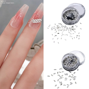 50Pcs Flatback Nail Rhinestones Mini Diamond Nail Charms 3D Gems DIY Manicure Nail Decoration Part