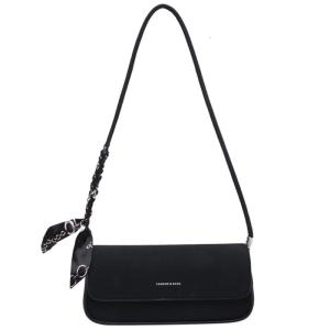 Simple Letter Armpit Bag for Women Girl Trendy Clutch Purse Commuting Bag Retro Shoulder Bag PU Leather Underarm Bag