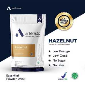 Arteristo Hazelnut Premium Serbuk Bubuk Minuman 500gr - Tanpa Gula/Tidak Manis Powder Serbuk Kacang