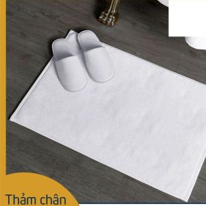 Thảm Khăn Cotton khách sạn 45x65 kẻ dí sang trọng không đổ lông thấm hút tốt