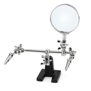 LGJGHJG งานอดิเรกสำหรับเด็ก คลิปช่วยเสริม ตัวยึดวงจรไฟฟ้า มือที่สาม ขาตั้งหัวแร้งบัดกรี ที่หนีบขาตั้ง ตัวยึด PCB โฟลเดอร์เชื่อมเสริม