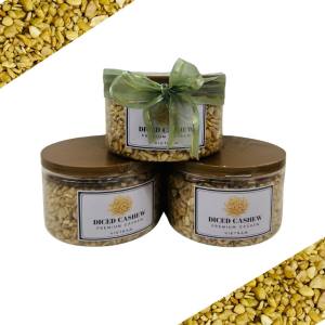 Diced Cashew in a jar (250 grams) - ideal for gift - Imported from Vietnam