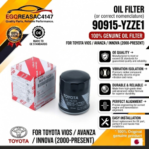 Toyota Engine Component 90915-YZZE1 for Multiple Vehicles