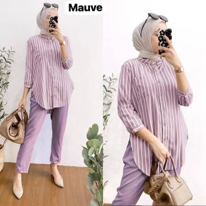 SETELAN BAJU WANITA TERBARU 2022 MODERN - ONE SET WANDA TERBARU 2022 KEKINIAN VIRAL DEWASA - SETELAN WANITA LENGAN PANJANG KEKINIAN - BAJU SETELAN WANITA - ONE SET GARIS - SETCEL WANITA TERBARU 2022 KEKINIAN VIRAL- BAJU SETELAN WANITA DEWASA MODEL TERBARU