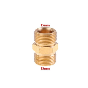 High Pressure Washer Hose Extension Connector M22 15mm Pure Copper Male Thread Female Adapter
