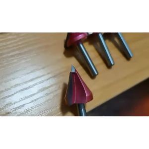 ระดับมืออาชีพ V ประเภท 3D แกะสลัก 60°90 องศา 120°150 ช่างไม้ เครื่องแกะสลัก V ร่อง TIDEWAY#