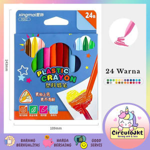High Quality Crayon Set 12/24 warna/ crayon non toxic /Anti Kotor Tangan