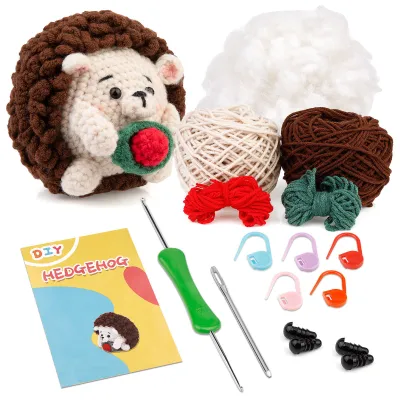 Crochet Starter Kit Crochet Set Crochet Flower Crochet Kit Cute Crochet Knitting Kit Crochet Potted Kit For DIY Crafts