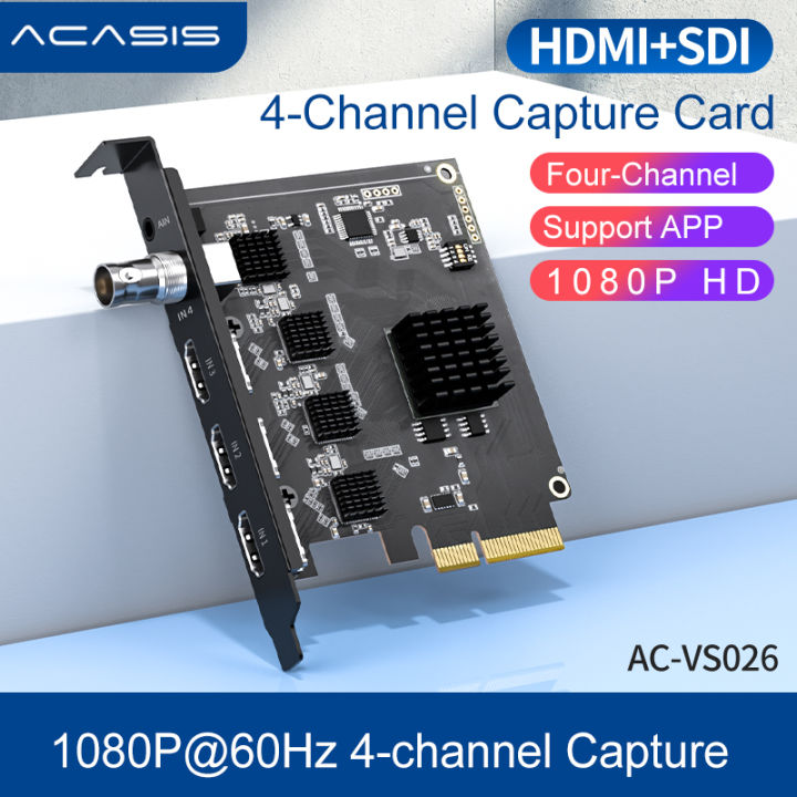 Acasys Pro HDMI/SDI PCIe Capture Card: 1080p60 Zero-Latency Live