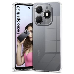 PREMIUM CASE TECNO POVA 7 / SPARK 20 / SPARK 20C / SPARK GO 2024 SOFTCASE PREMIUM CLEAR CASE AIRBAG ANTI SHOCK BENING TRANSPARAN