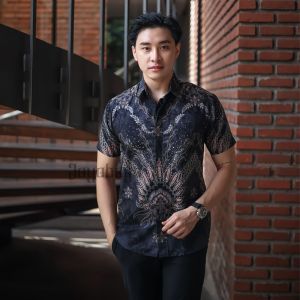 Jayabaya Batik WIRABUANA Kemeja Katun Lengan Pendek