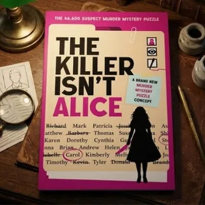The Killer Isnt Alice: the 46600 Suspect Murder Mystery Puzzle NEW AU