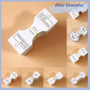 Ditur 50PCS White Folding paperboard adult childrens hair clip paperboard hair rope card hair ornament headdress packaging material