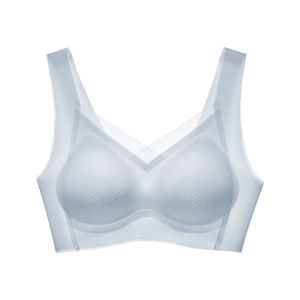 【SingaBralette】 Summer Ice Silk Bra Ultra Thin Breathable No Steel Ring Seamless Bra Push Up Bralet Beauty Back Women Underwear Sleep Bra