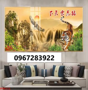 Gạch tranh 3D hổ sơn lâm
