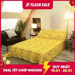 (FreeShip MAX) Set 3 Món Ga Gối (Tặng Kèm Áo Gối Ôm) Mẫu Hoạt Hình Miễn Phí Đổi Trả 7 Ngày Được Xem Hàng Trước Khi Thanh Toán