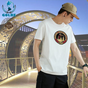 American Indian design original brand  classic vintage cotton t shirt for men Army Green graphic tees aesthetic outfit 238004