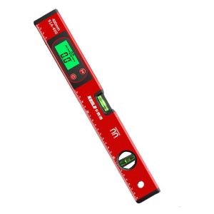 FOUNDTWO High Precision Digital Protractor 0-90° Range LED Display Angle Finder Wear-resistant with Horizontal Vertical Bubble ic Level Measuring Ruler Renovation Work