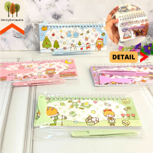 Buku Spiral Senmu 25 X 10 cm ZC-AM35 Isi Sticker Senmu Sweet Cewe Lucu Bonus Perata dan Penjepit Sticker Lucu Imut Import Funny Fancy Stuff Best Gift Stationery For School Alat Tulis Kantor Sekolah Ready Grosir Kado Ulang Tahun READY COD