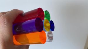 Colourful Acrylic Rod Plexiglass Lucite Light Guide Bar for DIY Architectural Model Material Accessories Art Design Rods