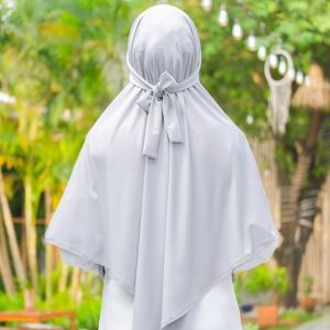 Hijab Bergo Tali Alenna Naya Instan Premium French Khimar Non Cadar Tali Alenna Non Niqob Syari Size M - L Terbaru Kekinian Viral Terbaru 2023