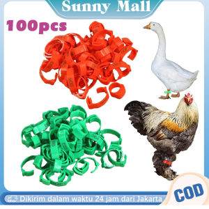 100pcs Adjustable Gelang Kaki Ayam Cincin Kaki Ayam Tanda Unggas Gesper Nomor 001-100