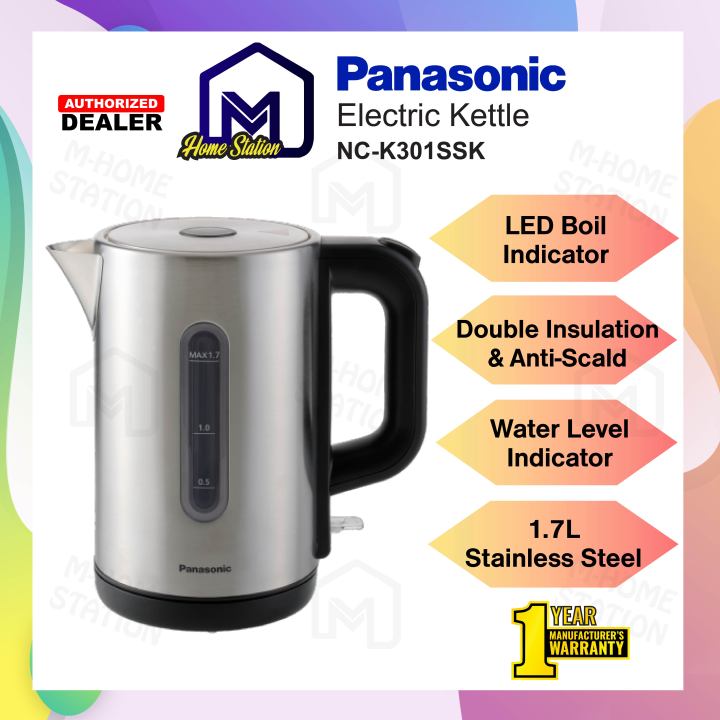 Panasonic Cordless Electric Jug Kettle Anti-Scale NC-K101WSK