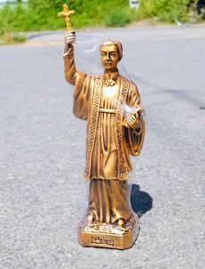 Tượng Cha Trương Bửu Diệp 25cm màu xi đồng composite