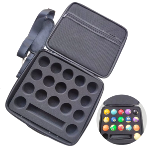 Billiard Balls Storage Case Billiard Balls Storage Box Pool Carrying Case Accessory with Carry Handle Durable