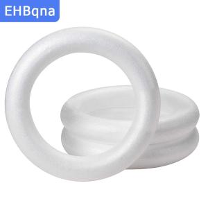 [COD] EHBqna SPORTS แหวนโฟมโพลีสไตรีนทรงกลมสีขาวสำหรับงานปาร์ตี้แฮนด์เมดพวงหรีดวันแต่งงานวันหยุดบ้าน