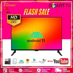 NEW 2024 - RED BIRD SMART ANDROID DIGITAL TV 24 INCH TYPE PC24ICHO GARANSI RESMI 3 TAHUN