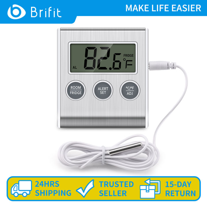 Brifit Digital refrigerator thermometer, room thermometer, freezer