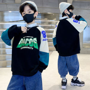 เสื้อยืดกันหนาวแขนยาว สำหรับเด็กเล็กถึงโต  เสื้อยืดแฟชั่น มีไซร์130-170