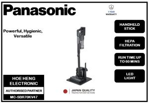 PANASONIC Cordless Stick Vacuum Cleaner MC-SBR70KC47